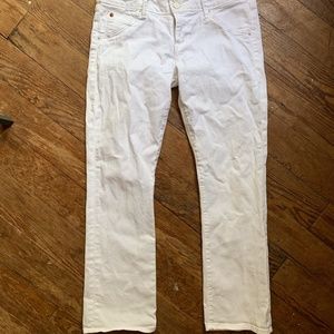 WHITE HUDSON JEANS size 28 LOW RISE